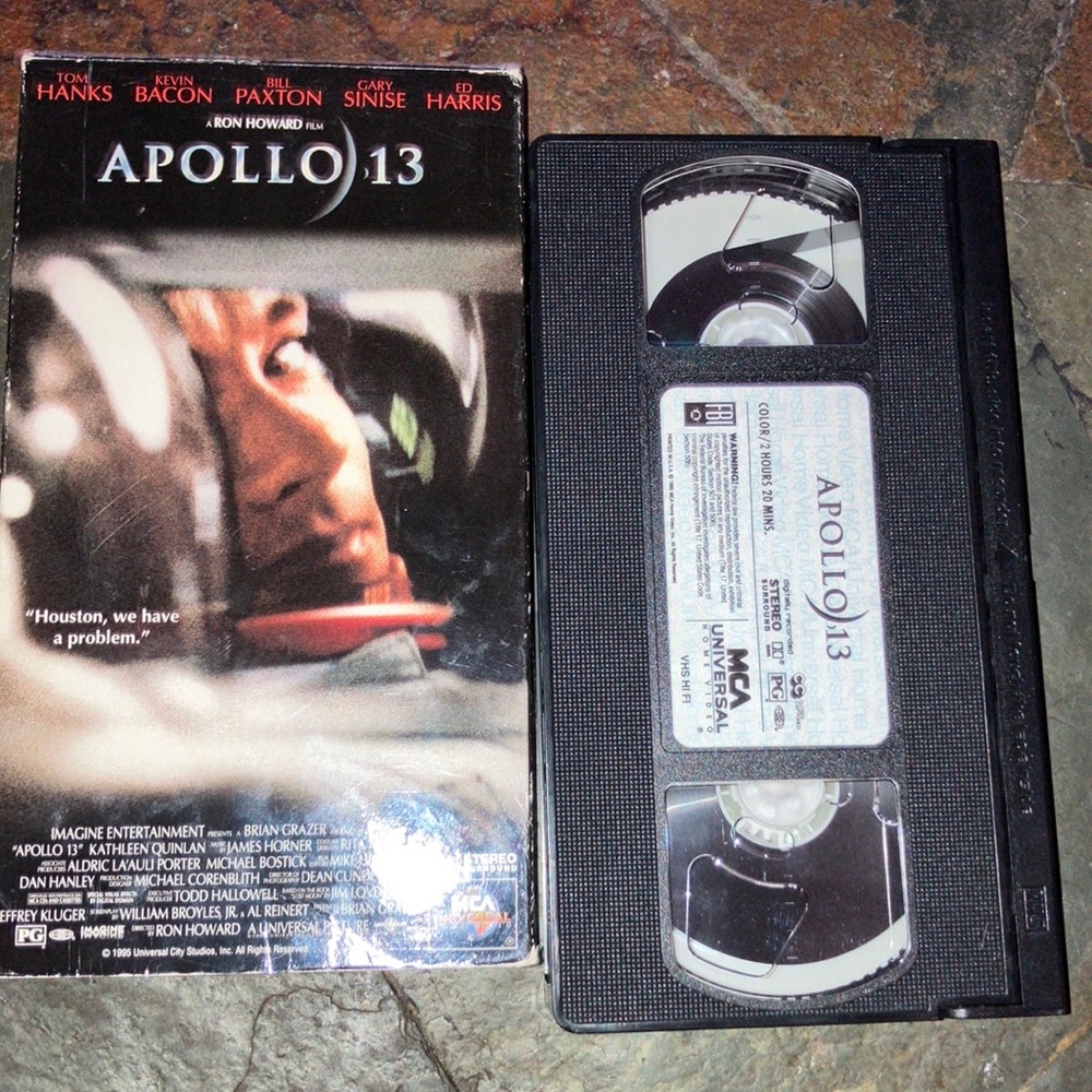 Apollo‎ 13 VHS Tape Classic Tom Hanks Nostalgia